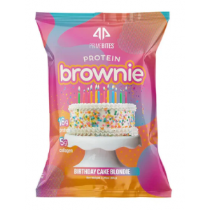 Protein Brownie Birthday Cake Blondie
